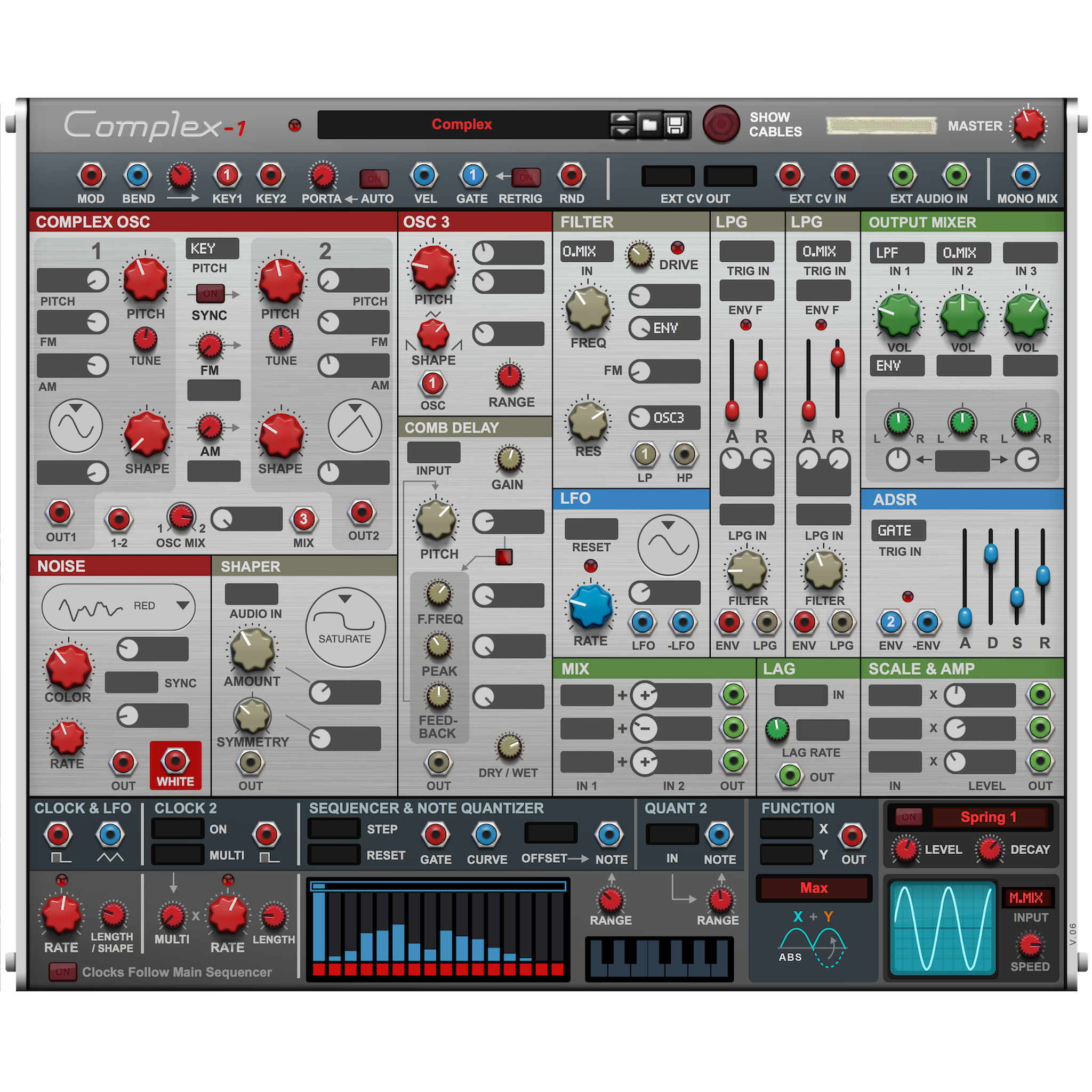 Complex-1 Modular Synthesizer Front